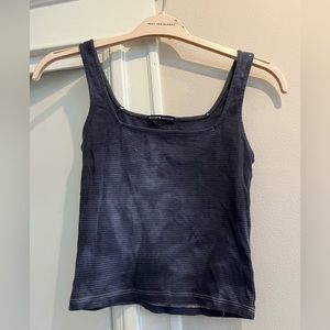 Brandy Melville | Tank Top | Dark Blue Tie Dye Crop Top